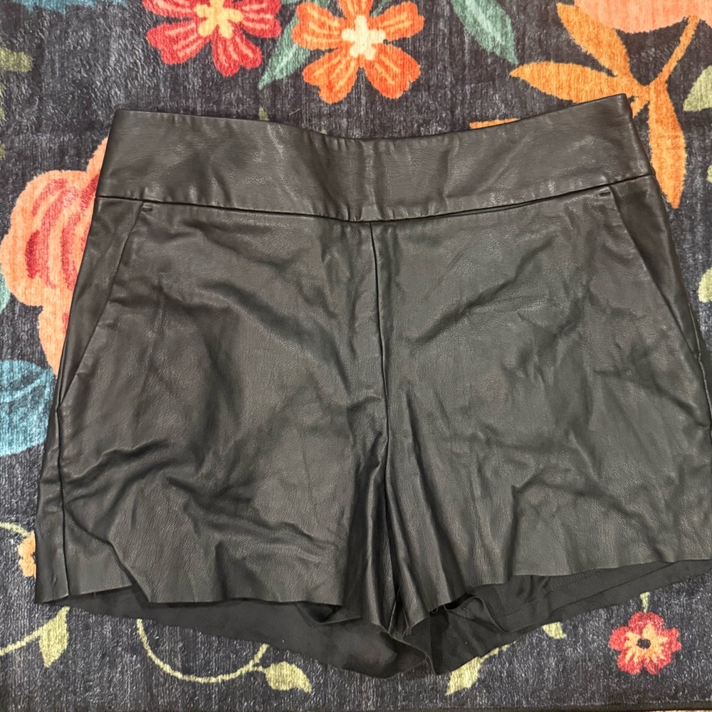Express faux‎ leather shorts